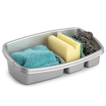 Plasticforte Simply Sponge Holder Silver