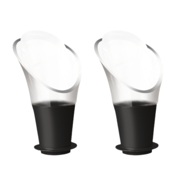 Vacu Vin Wine Server Crystal Black (Pack 2)
