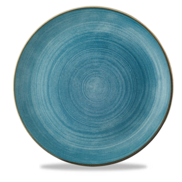 Churchill Stonecast Raw Blue Evolve Coupe Plate 8.67&quot; (Pack 12)