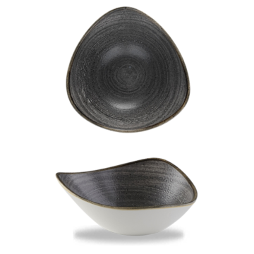 Churchill Stonecast Raw Black Lotus Bowl 9&quot; (Pack 12)