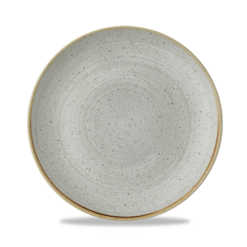 Churchill Stonecast Raw Grey Evolve Coupe Plate 10.25&quot; (Pack 12)