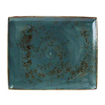 Steelite Craft Blue Rectangle Two Plate 33 x 27cm (Pack 6)