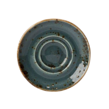 Steelite Craft Blue Double Well Saucer 4.6&quot; / 11.5cm