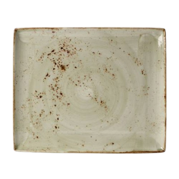 Steelite Craft Green Rectangle Two Plate 33 x 27cm (Pack 6)