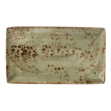 Steelite Craft Green Rectangle Three Plate 32 x 19cm (Pack 6)