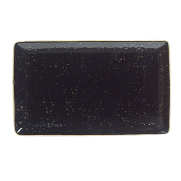 Steelite Craft Liquorice Rectangle One Plate 27 x 16.75cm