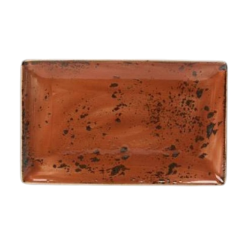 Steelite Craft Terracotta Rectangle One Plate 27 x 16.75cm (Pack 6)