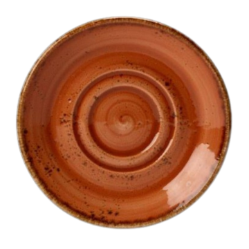 Steelite Craft Terracotta Double Well Saucer 5.75&quot; / 14.5cm (Pack 36)