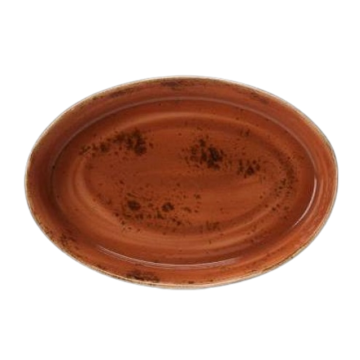 Steelite Craft Terracotta Oval Sole Dish 30 x 19cm (Pack 6)