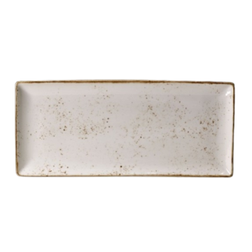 Steelite Craft White Rectangle Four Plate 37 x 16.5cm (Pack 6)