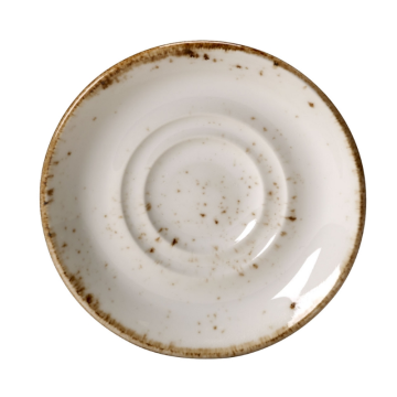 Steelite Craft White Double Well Saucer 4.6&quot; / 11.5cm