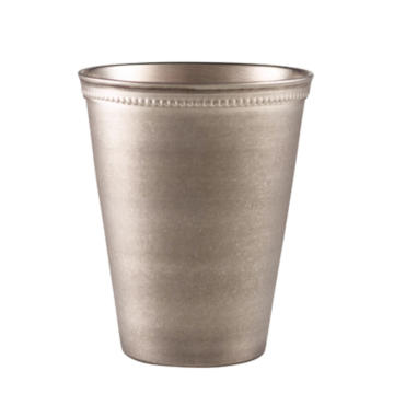 GenWare Beaded Vintage Steel Serving Cup 38cl/13.4oz (Pack 12)