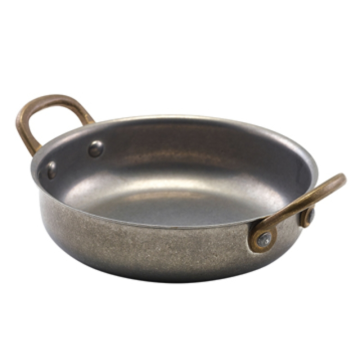 GenWare Vintage Steel Round Dish 13.5 x 3.75cm (Pack 6)