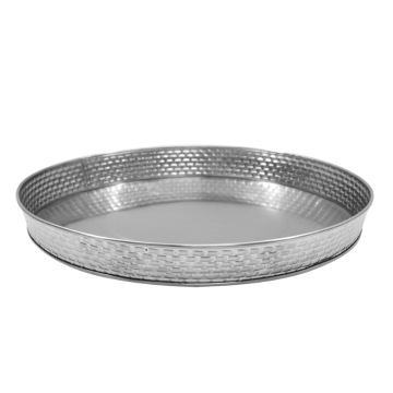 Brickhouse Stainless Steel Round Platter 27x4cm