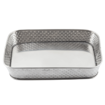 Brickhouse Stainless Steel Rectangular Platter 25x17x4.5cm