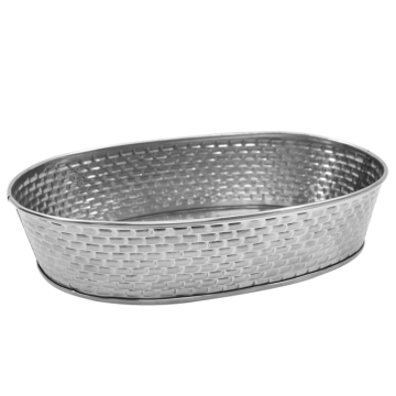 Brickhouse Stainless Steel Oval Platter 24.5x15x5.5cm