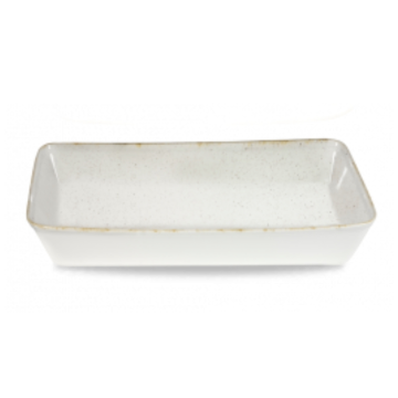Churchill Stonecast Hints Barley White Rectangle Baking Tray 15 x 10 x 2.5&quot; (Pack 4)