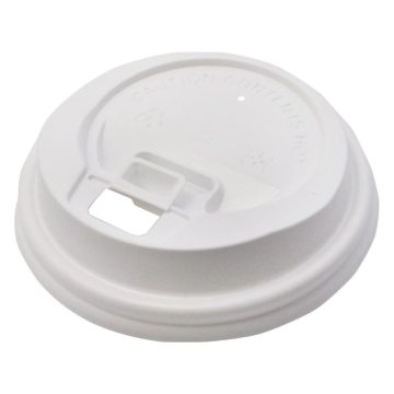 Reclosable White Domed Sip-Thru Lid to fit 10-20oz Cup (Pack 100)
