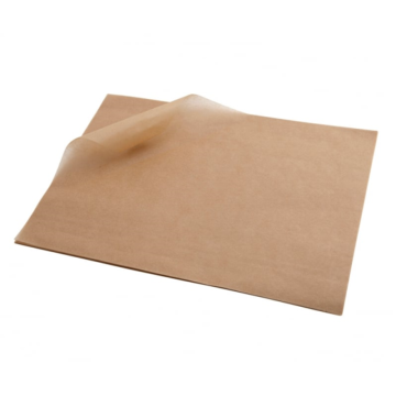 Brown Greaseproof Paper Sheets 500x375mm (Pack 1000)