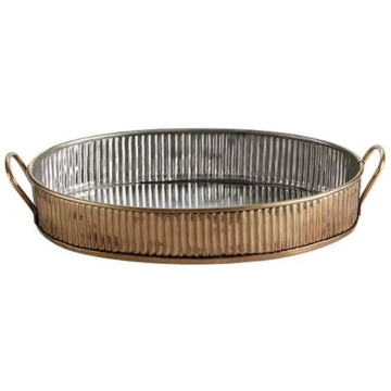 Serving Tray Antique Brass 31cm