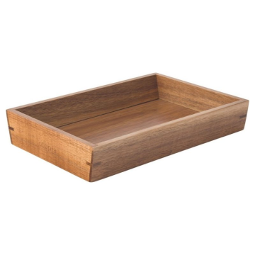Acacia Serving Box 9.5 x 6.5&quot; (24 x 16cm) (Pack 6)
