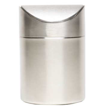 Stainless Steel Table Bin with Swing Lid 16.5 x 11.5cm