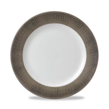 Churchill Bamboo Spinwash Dusk Footed Plate 10.25&quot; (Pack 12)