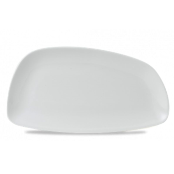 Churchill White Chefs Geo Plate 11.75x6.13&quot; (Pack 12)