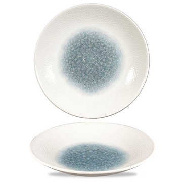 Churchill Raku Topaz Blue Isla Deep Coupe Plate 10.63&quot; (Pack 12)