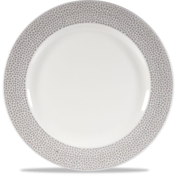 Churchill Isla Spinwash Shale Grey Footed Plate 10.88&quot; (Pack 12)