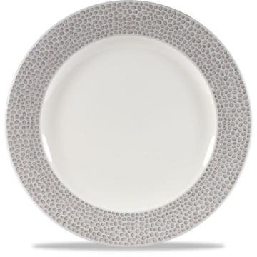 Churchill Isla Spinwash Shale Grey Plate 8.25&quot; (Pack 12)