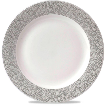 Churchill Isla Spinwash Shale Grey Profile Wide Rim Plate 12&quot; (Pack 12)