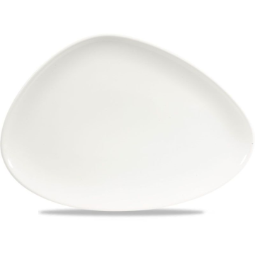 Churchill White Triangle Chefs Plate 14x9.75&quot; (Pack 6)