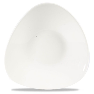 Churchill White Triangle Shallow Bowl 8.25&quot;x8.25&quot; (Pack 12)