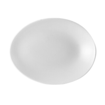Churchill White Oval Orb Plate 8x6&quot; (Pack 12)