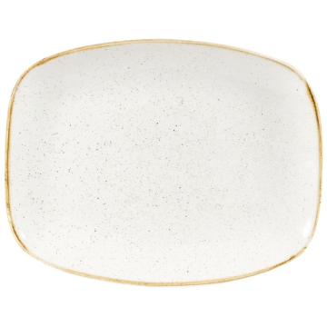 Churchill Stonecast Barley White Chefs Oblong Plate 10.3&quot;x8&quot; (Pack 12)