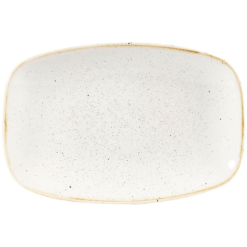 Churchill Stonecast Barley White Chefs Oblong Plate 9.35&quot;x6.2&quot; (Pack 12)