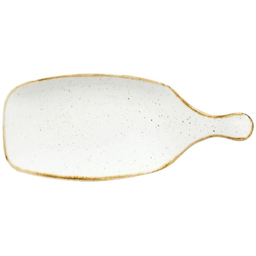 Churchill Stonecast Barley White Handled Paddle 11x4.75&quot; (Pack 6)