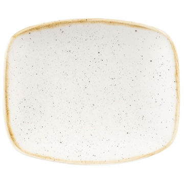 Churchill Stonecast Barley White Oblong Chefs Plate 6 x 5&quot; (Pack 12)