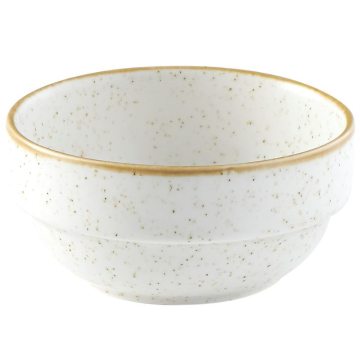 Churchill Stonecast Barley White Profile Stacking Bowl 12.6oz (Pack 6)