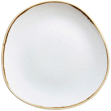 Churchill Stonecast Barley White Round Trace Plate 10.38&quot; (Pack 12)