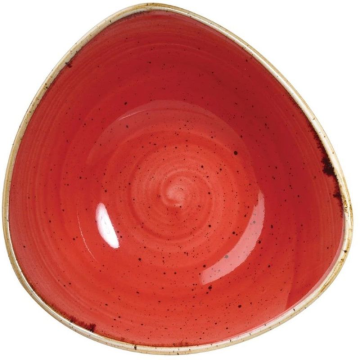 Churchill Stonecast Berry Red Lotus Bowl 9&quot; (Pack 12)