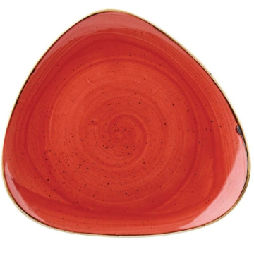 Churchill Stonecast Berry Red Lotus Plate 10&quot; (Pack 12)