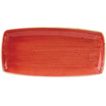 Churchill Stonecast Berry Red Oblong Plate 34.5cm (Pack 6)