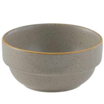 Churchill Stonecast Grey Profile Stacking Bowl 12.6oz (Pack 6)