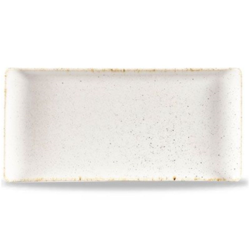 Churchill Stonecast Hints Barley White Rectangle Buffet Tray 12&quot; (Pack 6)