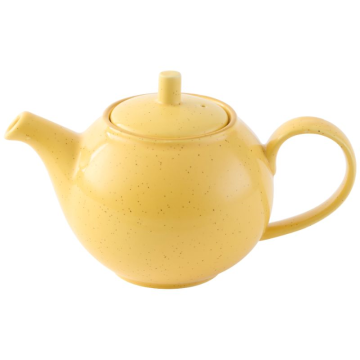 Churchill Stonecast Mustard Beverage Pot 15oz (Pack 4)