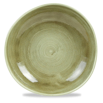 Churchill Stonecast Patina Burnished Green Round Trace Bowl 9.88&quot; (Pack 12)