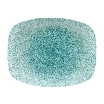 Churchill Raku Jade Green Chefs Oblong Plate 10.3&quot;x8&quot; (Pack 12)