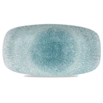 Churchill Raku Jade Green Chefs Oblong Plate 13.88x7.38&quot; (Pack 6)